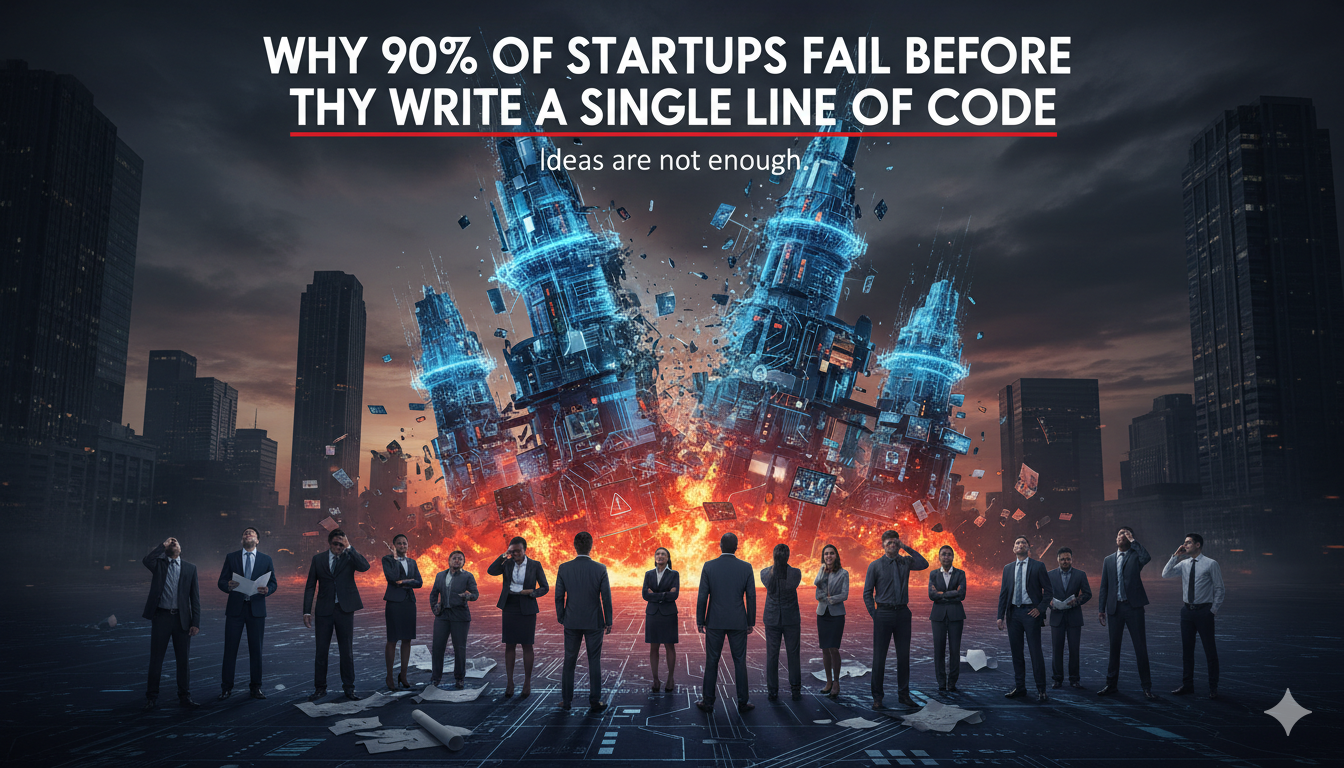 Why 90% of Startups Fail Before They Write a Single Line of Code