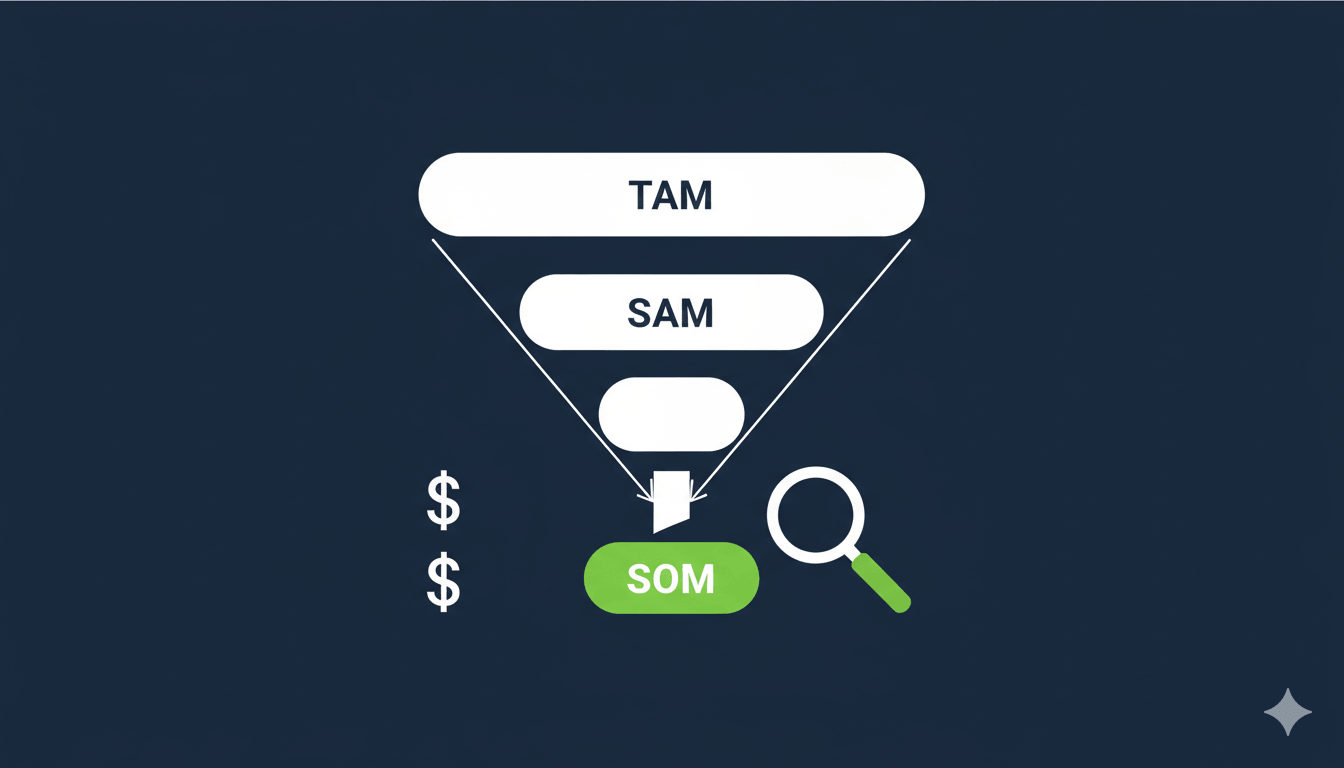 How to Calculate SOM (Serviceable Obtainable Market) for Your Startup